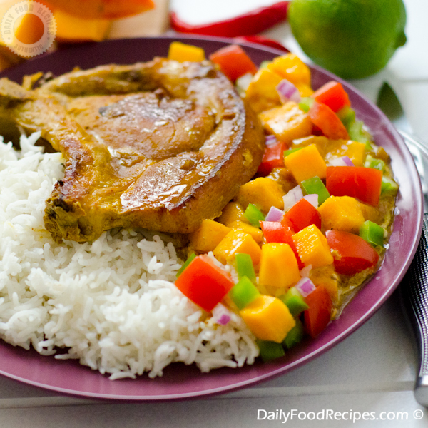 Pork Chops With Mango