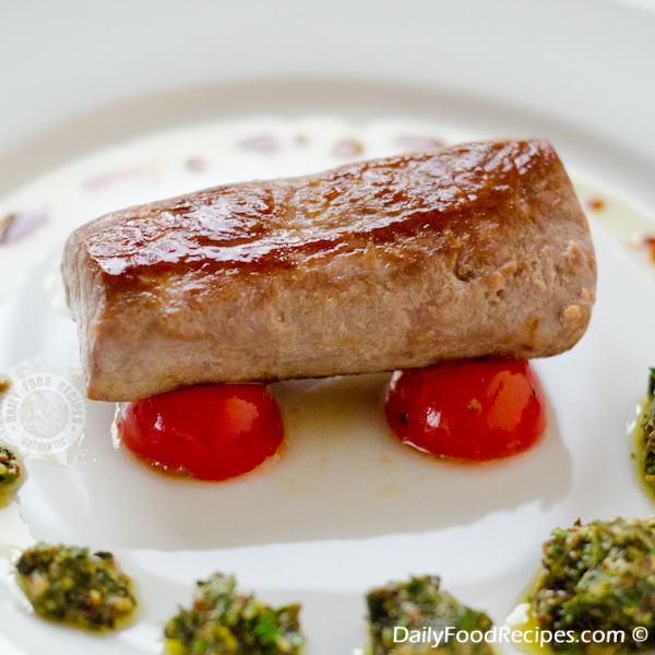 Pan Fried Tuna With Salsa Verde