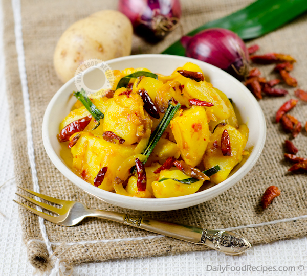 Sri Lankan Tempered Potatoes (Ala Thel Dhala)