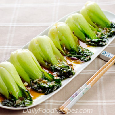 Baby Bok Choy (Chinese Cabbage) Stir Fry With Oyster Sauce