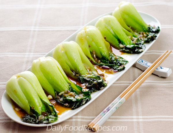 Baby Bok Choy (Chinese Cabbage) Stir Fry With Oyster Sauce