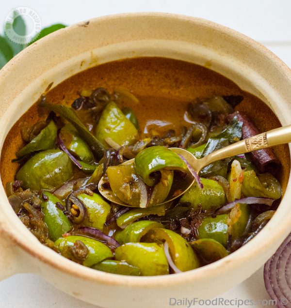 Sri Lankan Ela Batu Curry (Thalana Batu Curry / Thai eggplant curry)